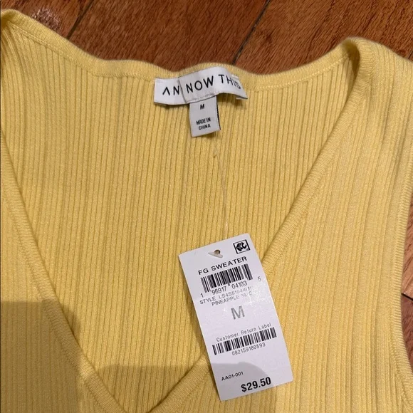 Vibrant Yellow Ribbed Tank Top - Picture 2 of 3